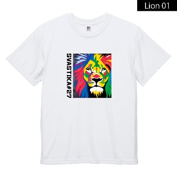 Graffiti art Lion Vortex Dry T-shirt画像