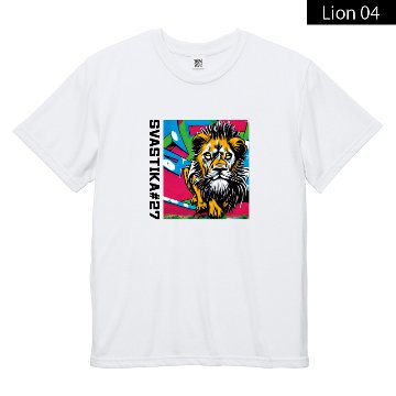 Graffiti art Lion Vortex Dry T-shirt画像