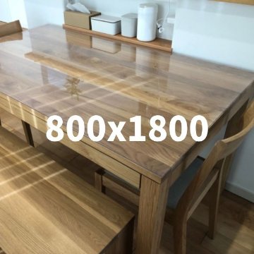 ［無印良品 木製テーブル引出付］向け800x1800 R3モニターの画像