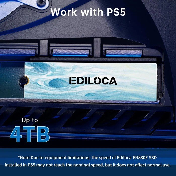EDILOCA EN880E NVMe M.2 2280 4TB PCIe4.0 Gen4x4 3D NAND SSD 内蔵ソリッドステートドライブの画像