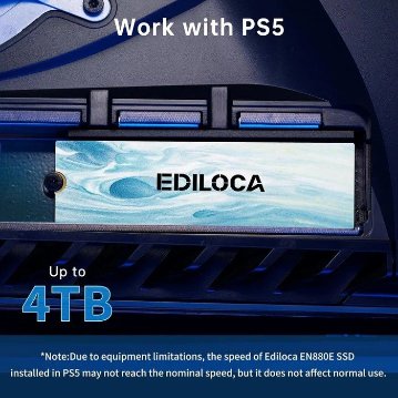 EDILOCA EN880E NVMe M.2 2280 2TB PCIe4.0 Gen4x4 3D NAND SSD 内蔵ソリッドステートドライブの画像
