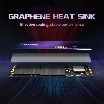 Fanxiang S880 NVMe M.2 2280 SSD PCIe Gen4.0x4 Read7300MB/s Write:6800MB/s 1TB  ドライブの画像