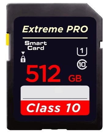 SDカード 512GB クラス10 高速データ転送 Extreme (エクストリーム) メモリーカード カメラ一眼レフ ビデオ PC ミニフラッシュカード TF SDカードの画像