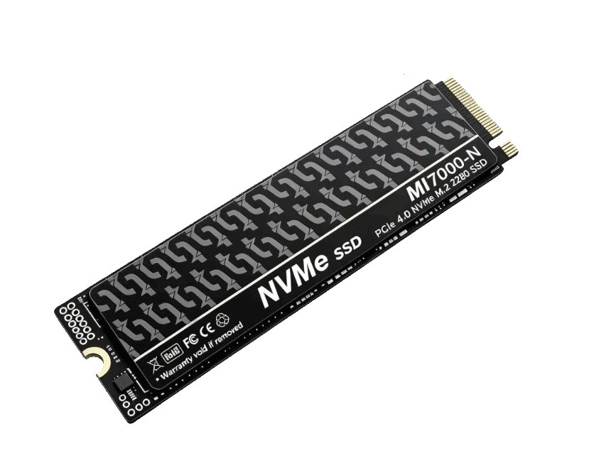 MI7000-N NVMe M.2 2280 4TB PCIe4.0 Gen4x4 3D NAND SSDソリッドステートドライブ ゲーミング PS5 パソコンの画像