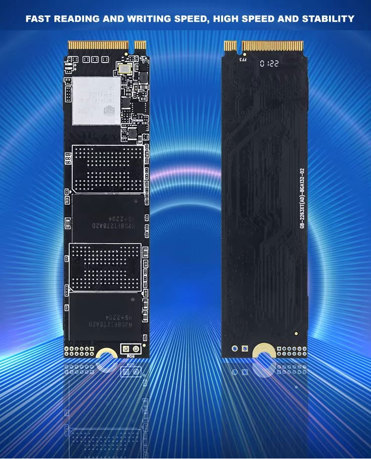 NVMe M.2 2280 4TB  PCIe3.0 Gen3x4 SSD Read:3500MB/s Write:3000MB/s 速度:15000rpm 平均シーク時間:4.9ミリ秒 内蔵ソリッドの画像