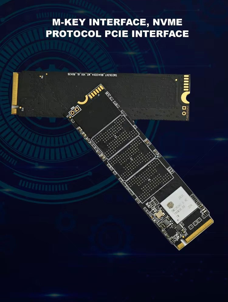 NVMe M.2 2280 4TB  PCIe3.0 Gen3x4 SSD Read:3500MB/s Write:3000MB/s 速度:15000rpm 平均シーク時間:4.9ミリ秒 内蔵ソリッドの画像