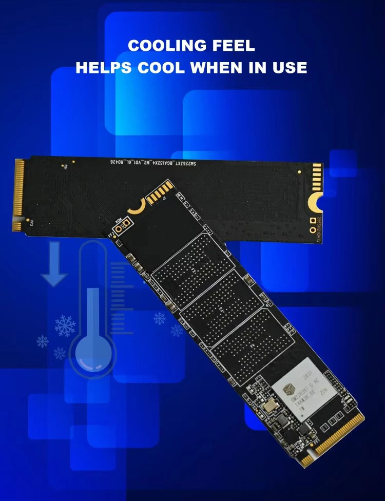 NVMe M.2 2280 4TB  PCIe3.0 Gen3x4 SSD Read:3500MB/s Write:3000MB/s 速度:15000rpm 平均シーク時間:4.9ミリ秒 内蔵ソリッドの画像