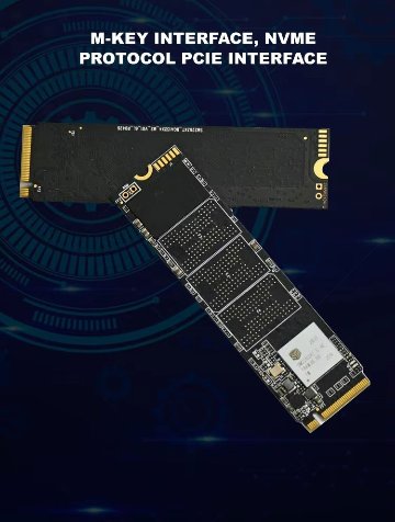 NVMe M.2 2280 4TB  PCIe3.0 Gen3x4 SSD Read:3500MB/s Write:3000MB/s 速度:15000rpm 平均シーク時間:4.9ミリ秒 内蔵ソリッドの画像