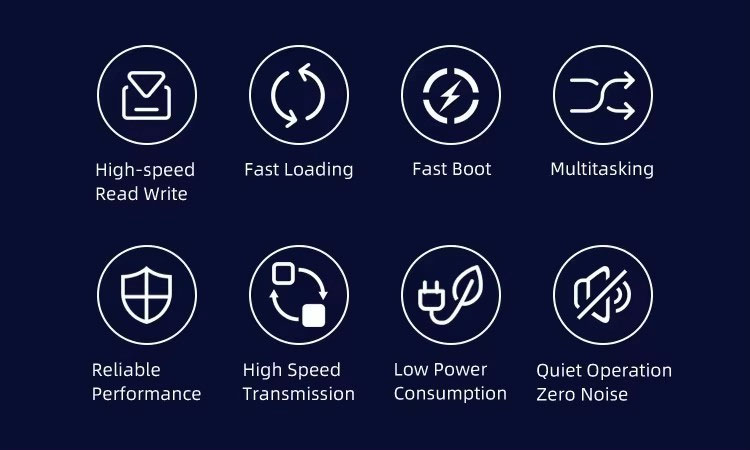 HESRAY SATA3 2.5インチ 3D NAND SSD 4TB 内蔵ソリッドステートドライブ デスクトップ ノートパソコンの画像