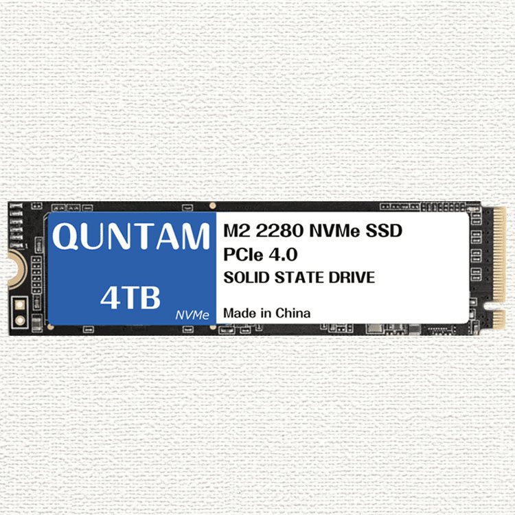 内蔵型SSD QUNTAM NVMe M.2 2280 4TB PCIe3.0 SSD QUNTAM NVMe M.2 2280 4TB PCIe4.0 Gen4x4 3D NAND SSD Read