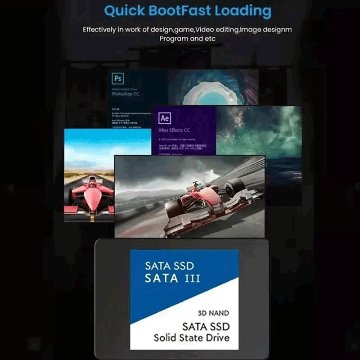 HESRAY SATA3 2.5インチ 3D NAND SSD 4TB 内蔵ソリッドステートドライブ デスクトップ ノートパソコンの画像