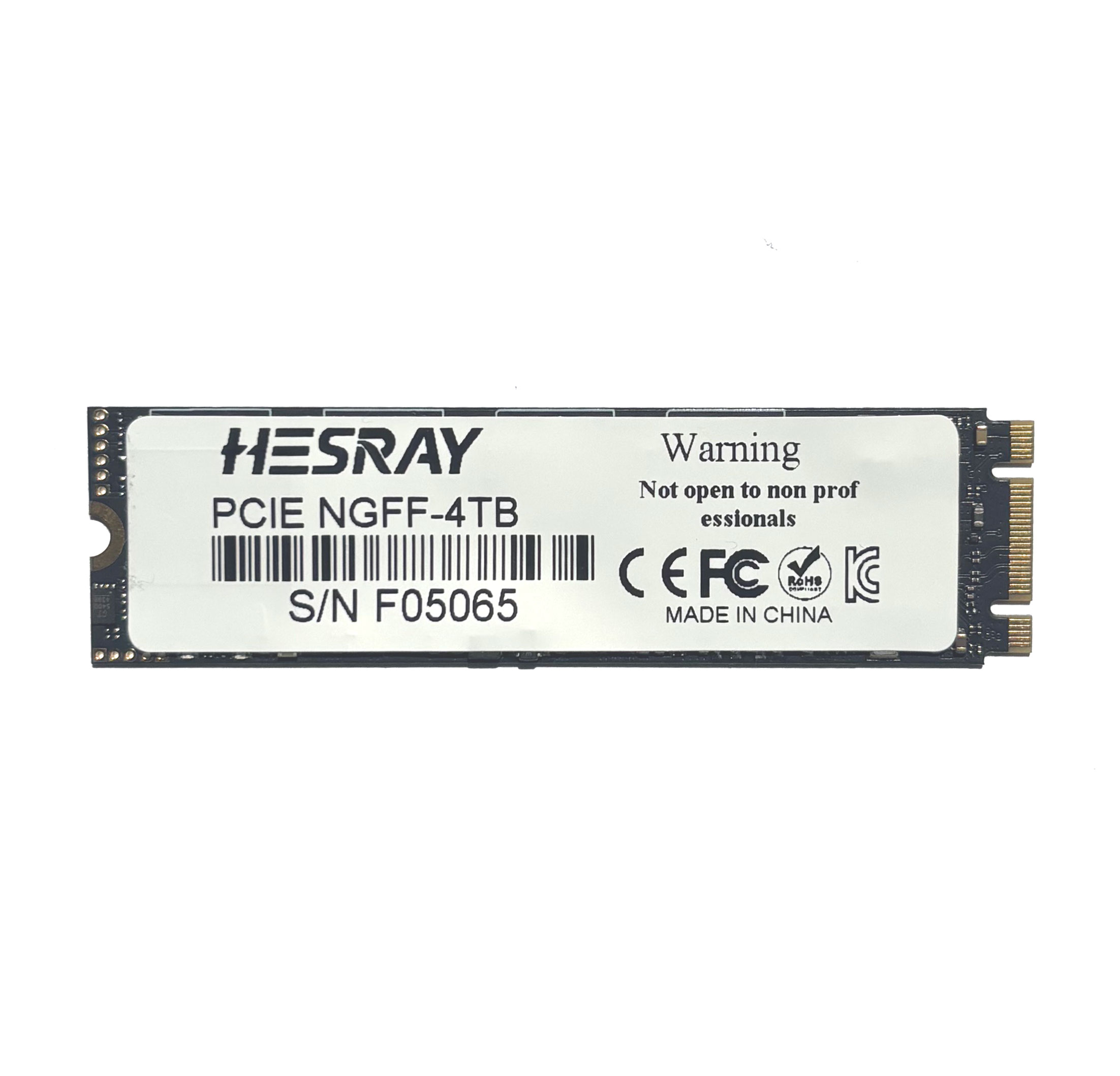 HESRAY NGFF M.2 2280 4TB 3D NAND SSD 内蔵ソリッドステートドライブの画像