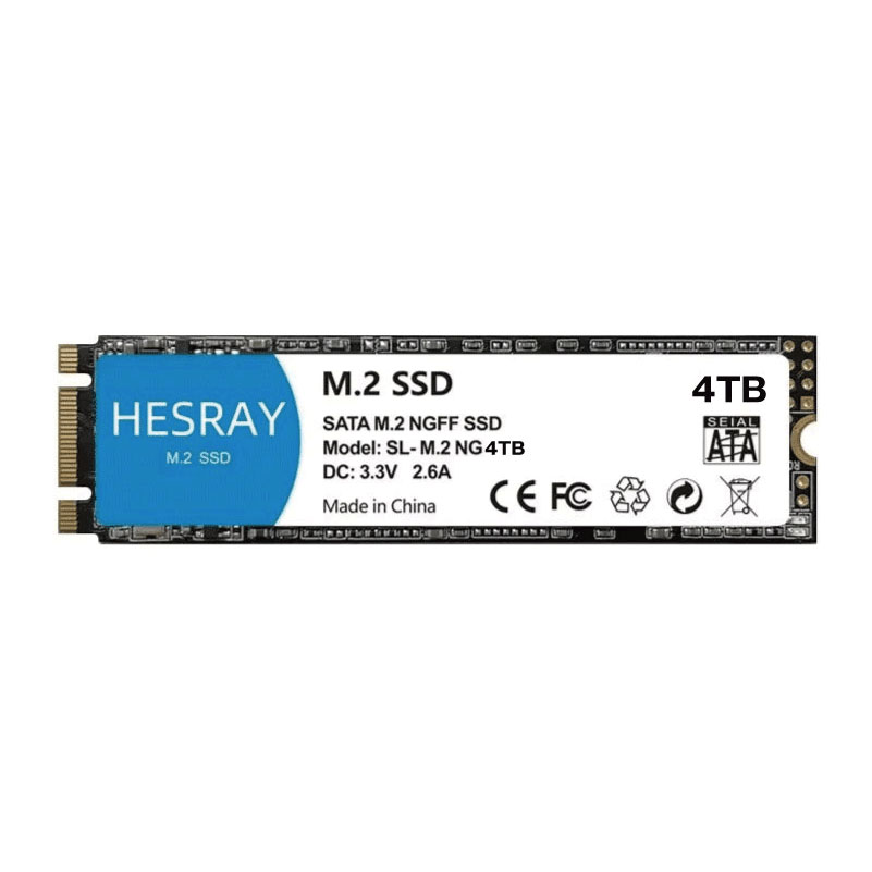 HESRAY NGFF M.2 2280 4TB 3D NAND SSD 内蔵ソリッドステートドライブの画像