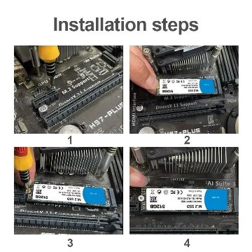 HESRAY NGFF M.2 2280 4TB 3D NAND SSD 内蔵ソリッドステートドライブの画像