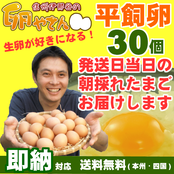 ■自動継続タイプ■平飼い卵30個の画像