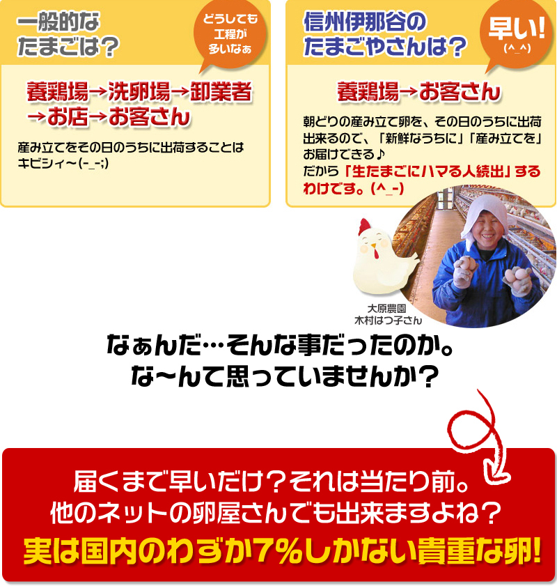 平飼い卵の初産み卵80個＋破損保証のオマケ28個の画像