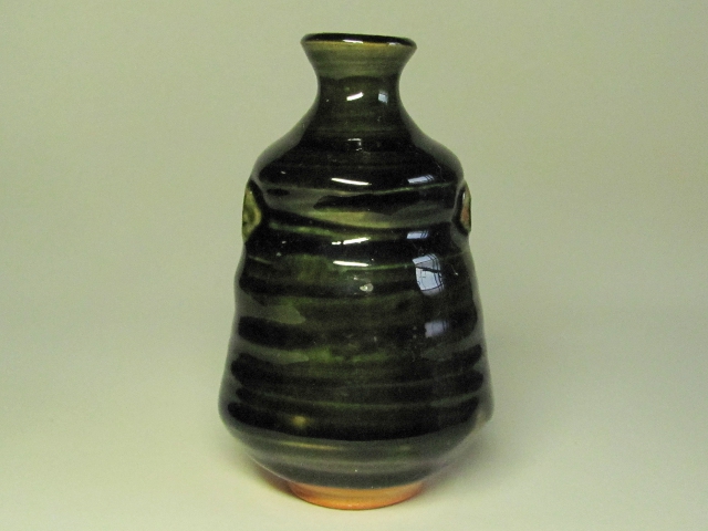 総織部徳利（小）桐箱付きの画像