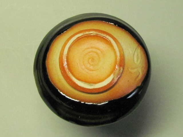 総織部徳利（小）桐箱付きの画像