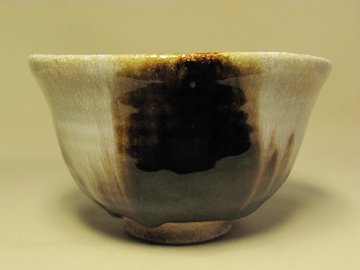 朝鮮唐津掛分茶碗（白糸の滝）　桐箱付き画像