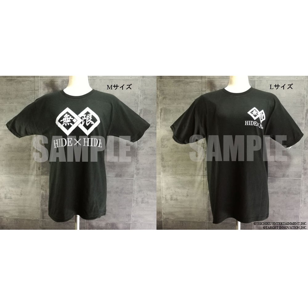 『無限』ロゴ入りTシャツ/HIDE×HIDEの画像