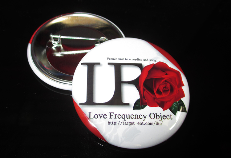 ロゴ入り缶バッヂ(44mmタイプ)/L.F.O.  の画像