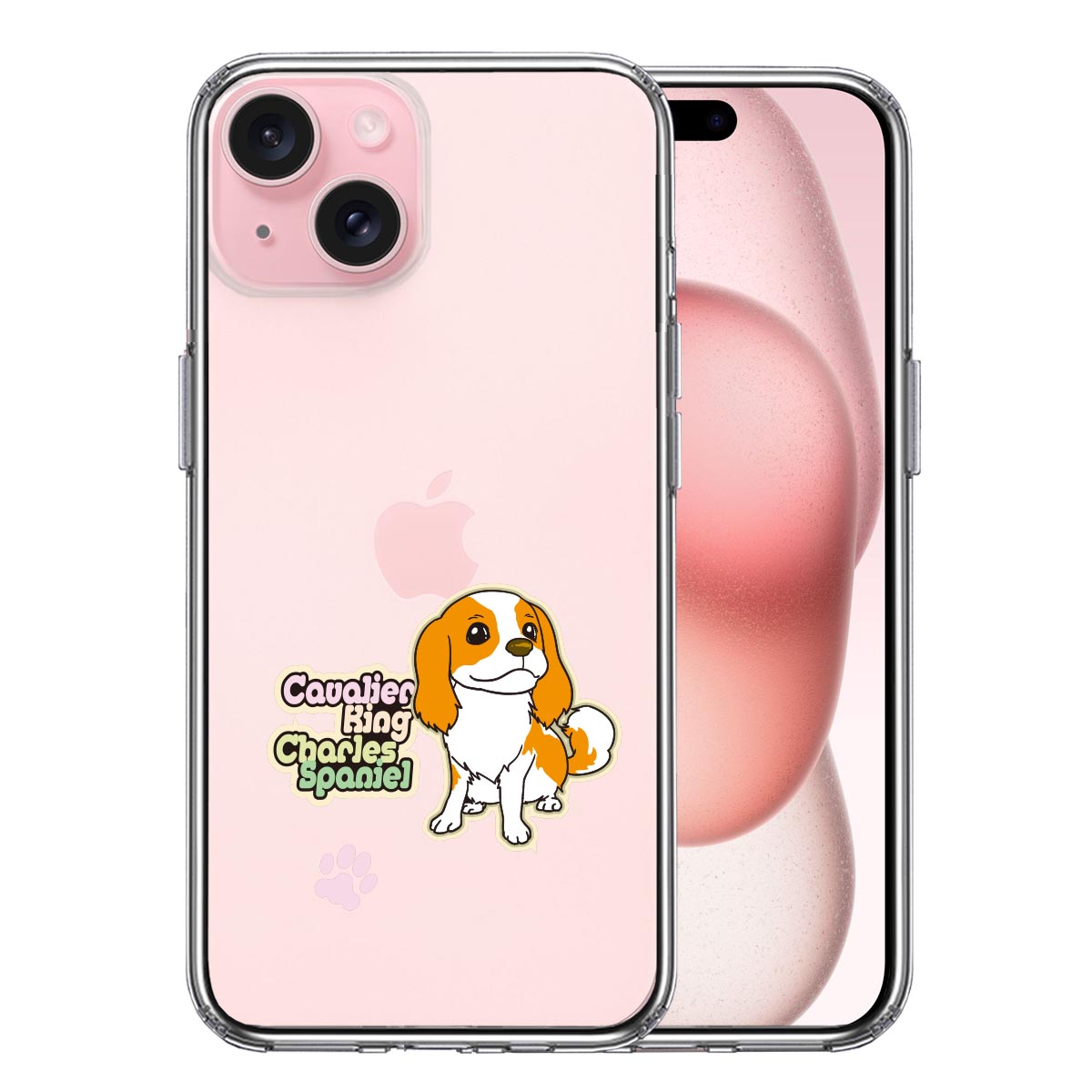 iPhone15ケース iPhoneカバー 側面ソフト 背面ハード ハイブリッド クリア ケース  キャバリア 2の画像