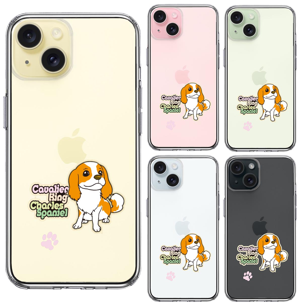 iPhone15ケース iPhoneカバー 側面ソフト 背面ハード ハイブリッド クリア ケース  キャバリア 2の画像