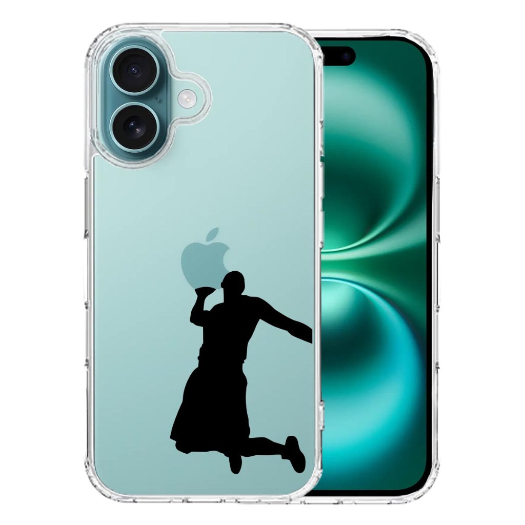 iPhone16ケース iPhoneカバー スマホケース スマホカバー クリアケース 側面ソフト 背面ハード ハイブリッド クリア ケース バスケットボール ダンクシュート２の画像