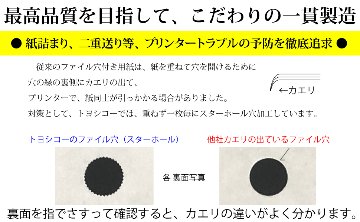 A4ミシン目用紙:親展用紙 A4 3分割/マイクロミシン目・ファイル穴 1,000枚の画像