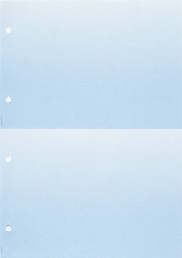 A4 ブルーグラデーション55kg 2分割/マイクロミシン目・ファイル穴(青1色)  2,000枚画像