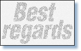 シークレットメッセージカード用紙　『Best regards』　5００枚画像