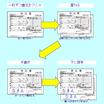 B5片面全面イエロー　ノーカーボン　レーザープリンター用紙#60　1000枚入りの画像