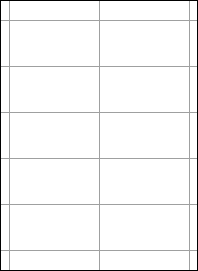 余白付き A4 厚紙 上質白紙110kg 縦5面×横2面 10分割/マイクロミシン目入り用紙 100枚の画像