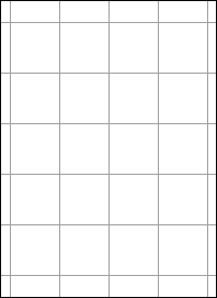 余白付き A4 上質白紙55kg 縦5面×横4面 20分割/マイクロミシン目入り用紙 200枚の画像