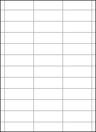 余白付き A4 厚紙 上質白紙110kg 縦10面×横3面 30分割/マイクロミシン目入り用紙 100枚の画像