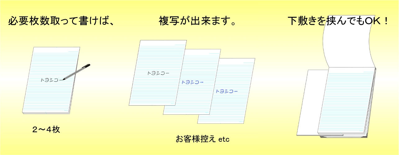 A5ノーカーボン複写レポート用紙 12冊の画像