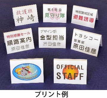 胸ポケット用 名札用紙 （席札） 折り目入り上質厚紙 プリンター用紙 500枚の画像
