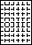 A4白紙　縦10面×横7面=70面－図