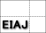 A4白紙EIAJ対応４分割の図