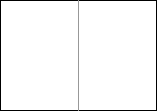 ２ツ折りパンフレット用紙：折り目位置のイメージ図