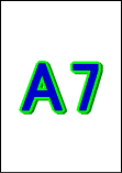 A7用紙の図
