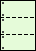 A4グリーン３面 穴　ミシン目用紙－図