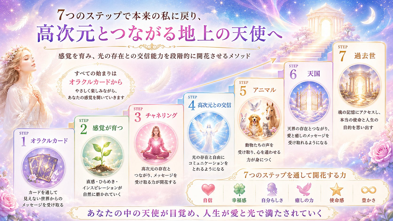 【イリュエル月音のチャネリング講座】能力ゼロでも動画を観るだけで自然に開花☆の画像