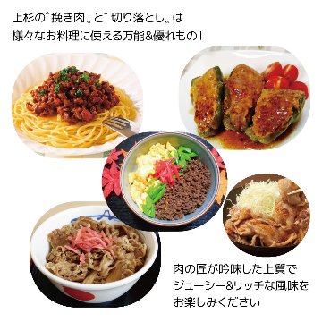 米澤豚一番育ち 挽き肉 & 切り落とし セット / ※冷凍発送の画像