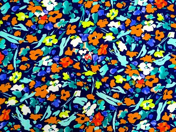花柄（ネイビー地）の画像