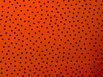 水玉・小（オレンジ×黒ドット）の画像