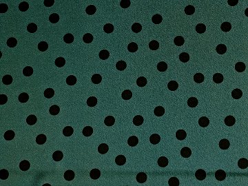 水玉・中（ブルーグリーン×クロドット）＃105　PETROLEOの画像