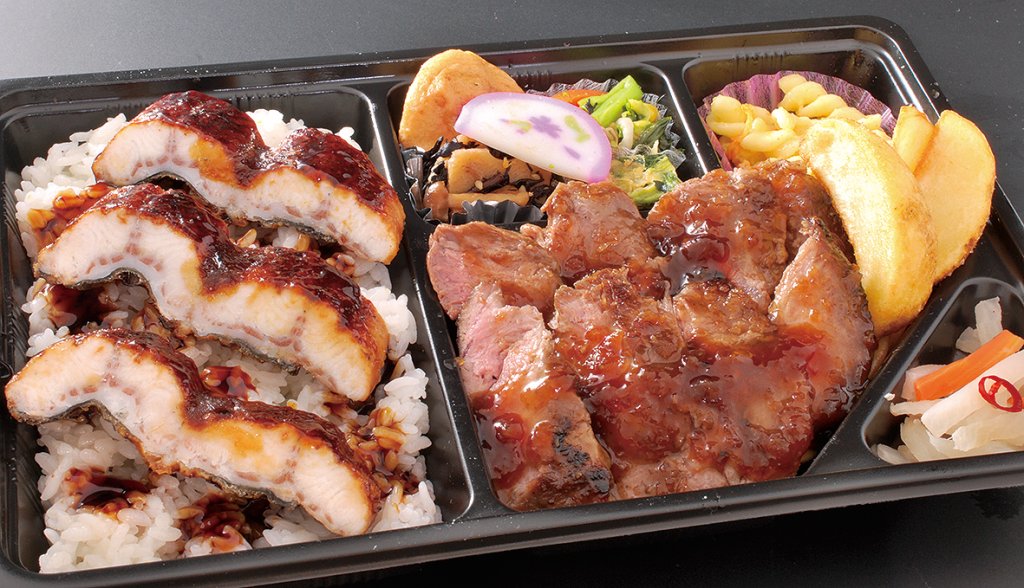 特選うなぎ＆熟成ステーキ弁当の画像