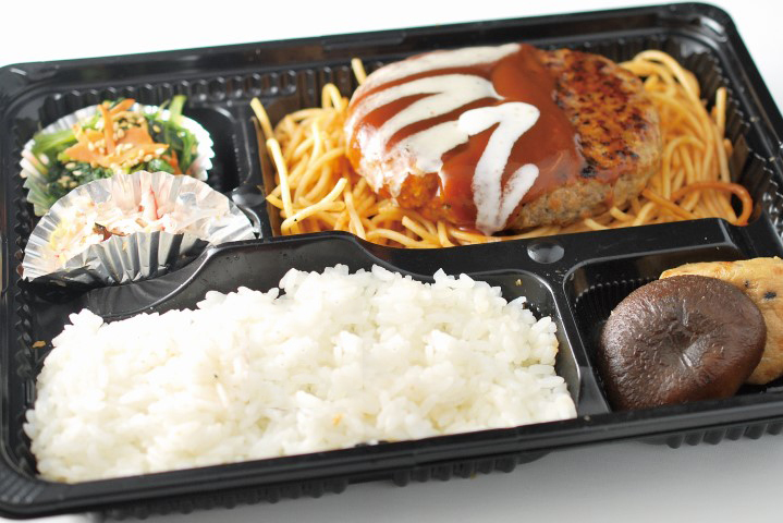 肉汁ハンバーグ弁当の画像
