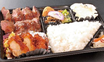 葡萄牛ステーキ＆チキン南蛮の画像